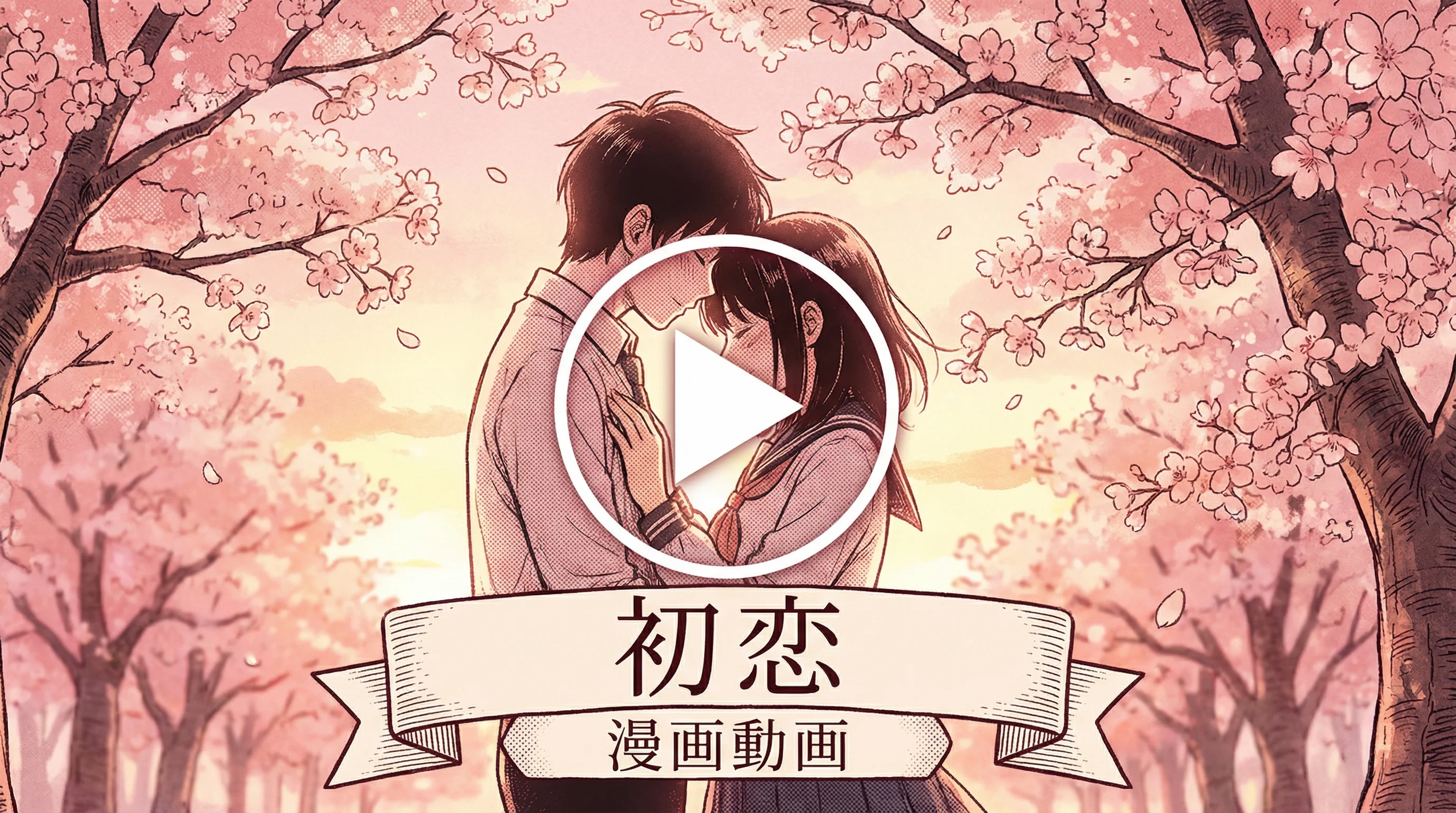 初恋物语漫画动画视频预览樱花树下情侣